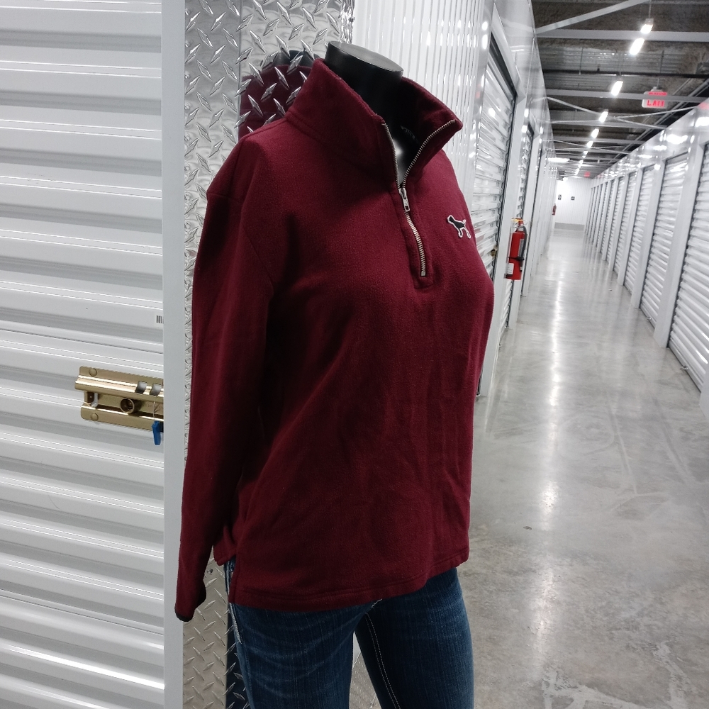 Pink Victoria's Secret Half Zip Fleece - Picture 4 of 5